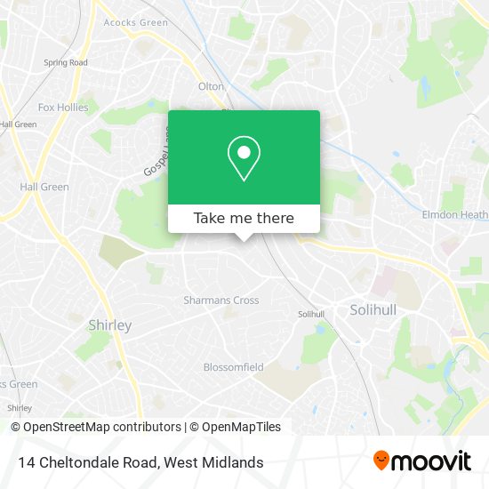 14 Cheltondale Road map