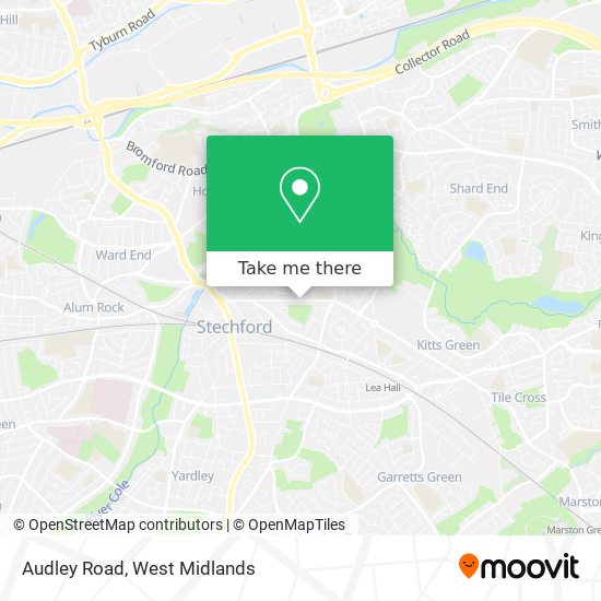 Audley Road map
