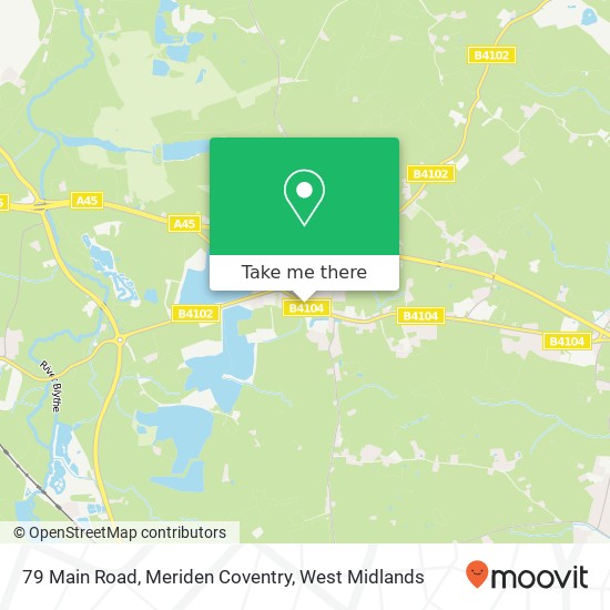 79 Main Road, Meriden Coventry map