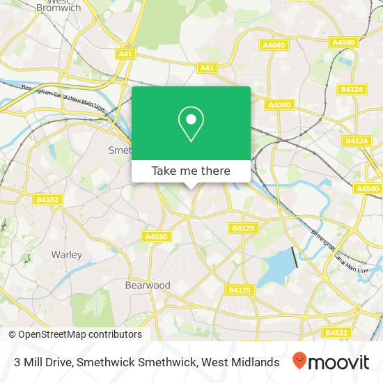 3 Mill Drive, Smethwick Smethwick map