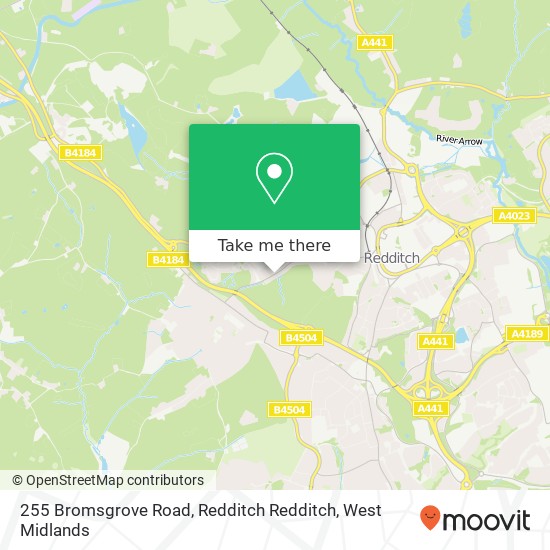 255 Bromsgrove Road, Redditch Redditch map