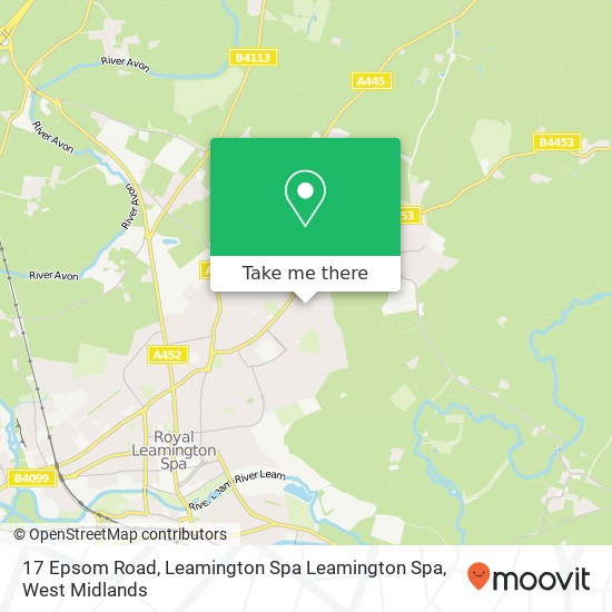 17 Epsom Road, Leamington Spa Leamington Spa map