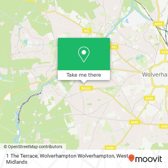 1 The Terrace, Wolverhampton Wolverhampton map