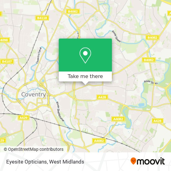 Eyesite Opticians map