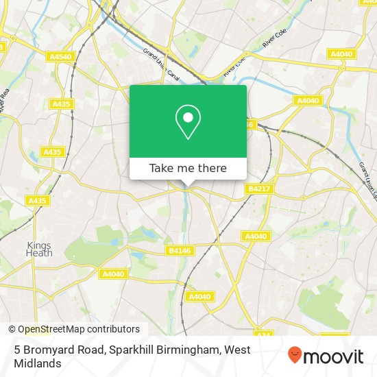 5 Bromyard Road, Sparkhill Birmingham map