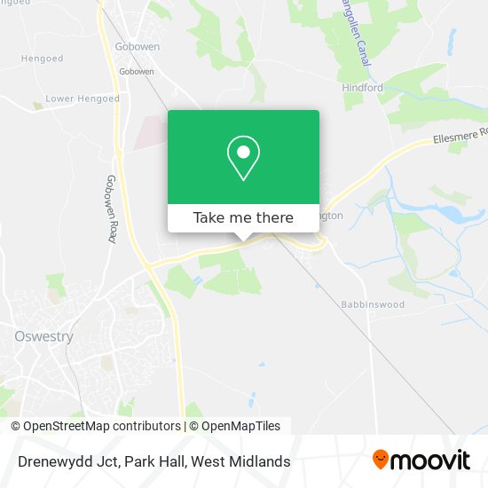 Drenewydd Jct, Park Hall map