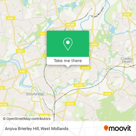 Arqiva Brierley Hill map