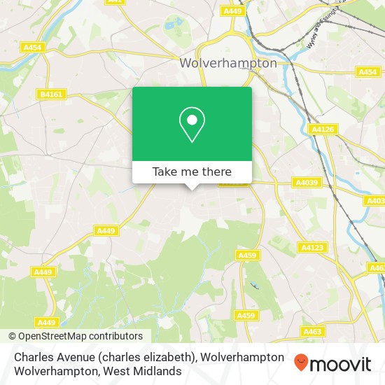 Charles Avenue (charles elizabeth), Wolverhampton Wolverhampton map