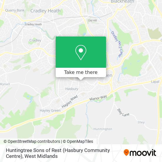 Huntingtree Sons of Rest (Hasbury Community Centre) map