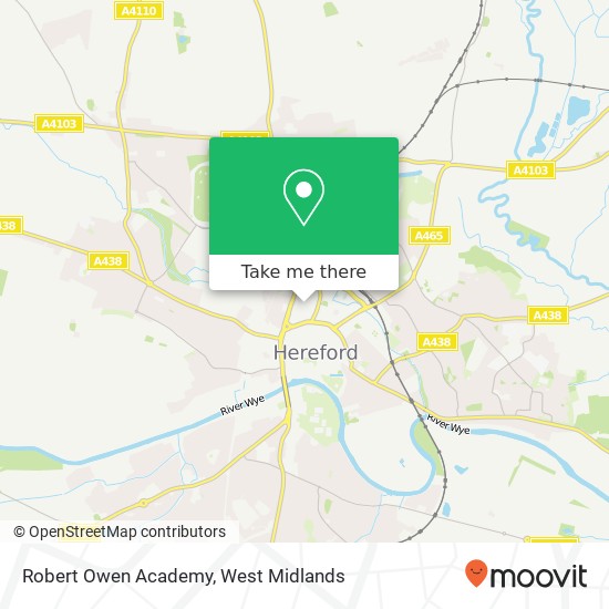 Robert Owen Academy, Blackfriars Street Hereford Hereford HR4 9 map