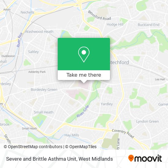 Severe and Brittle Asthma Unit map