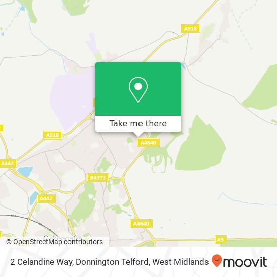 2 Celandine Way, Donnington Telford map