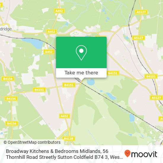 Broadway Kitchens & Bedrooms Midlands, 56 Thornhill Road Streetly Sutton Coldfield B74 3 map