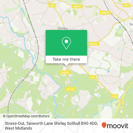 Stress-Out, Tanworth Lane Shirley Solihull B90 4DD map