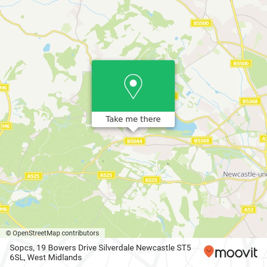 Sopcs, 19 Bowers Drive Silverdale Newcastle ST5 6SL map