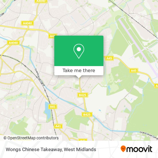 Wongs Chinese Takeaway map