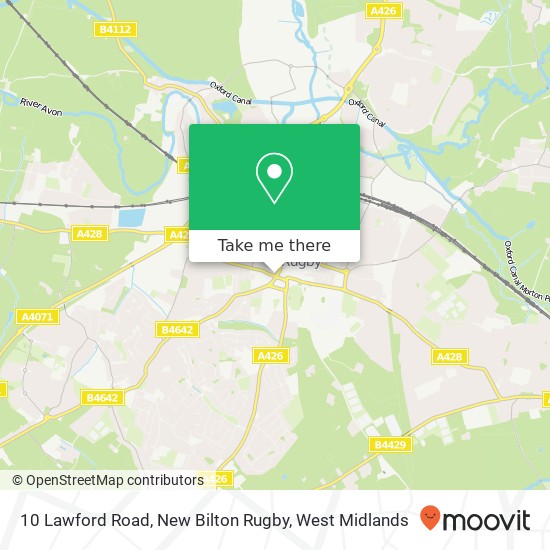 10 Lawford Road, New Bilton Rugby map