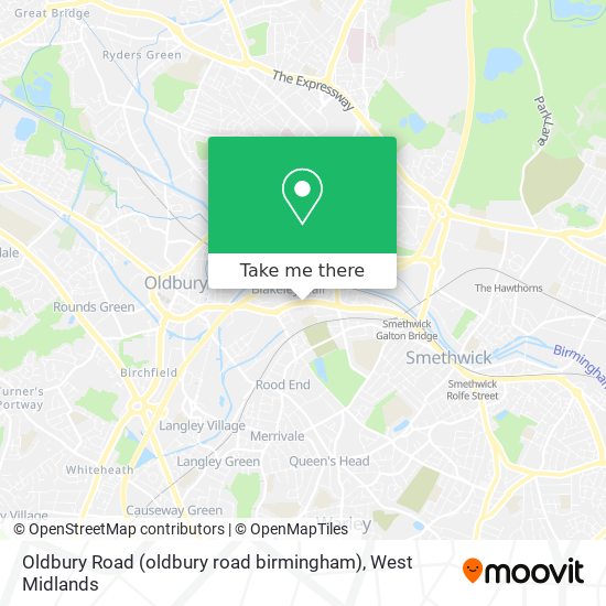 Oldbury Road (oldbury road birmingham) map