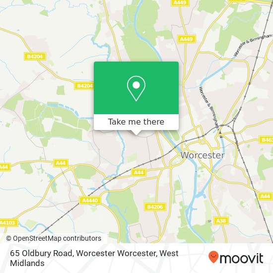 65 Oldbury Road, Worcester Worcester map