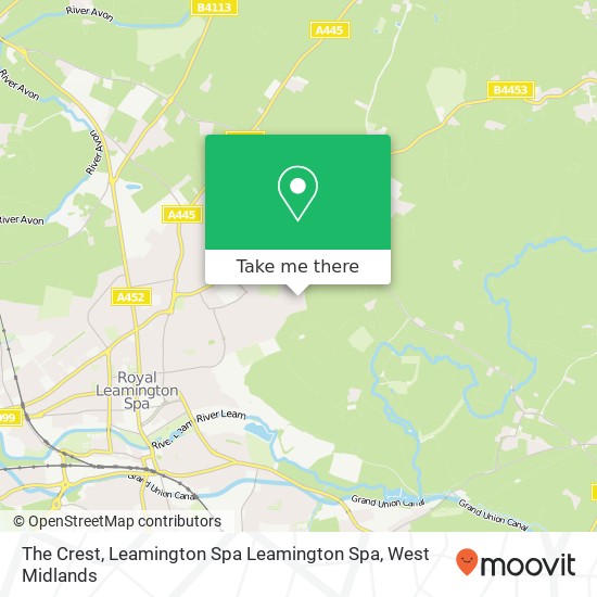 The Crest, Leamington Spa Leamington Spa map