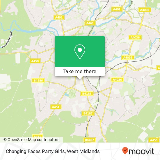 Changing Faces Party Girls map