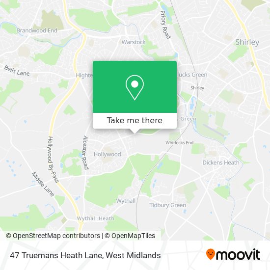 47 Truemans Heath Lane map