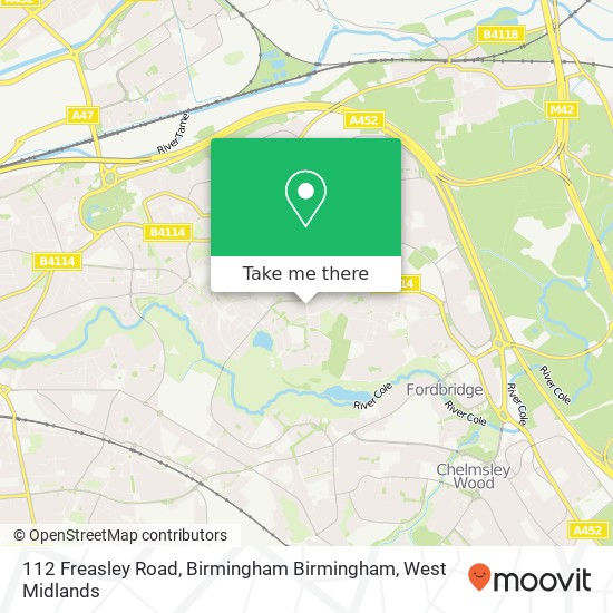 112 Freasley Road, Birmingham Birmingham map