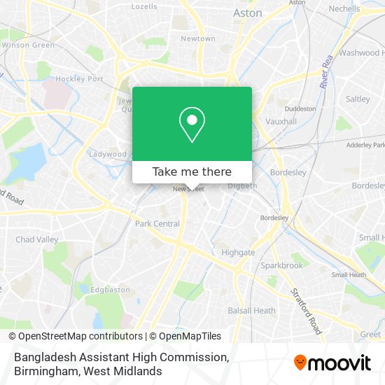 Bangladesh Assistant High Commission, Birmingham map