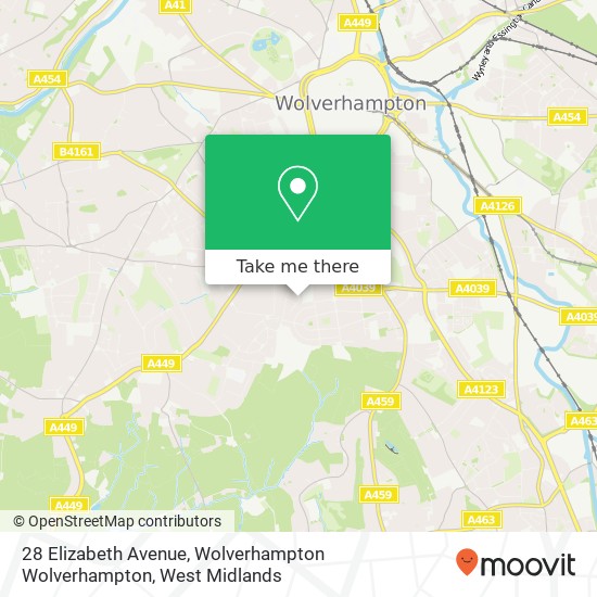 28 Elizabeth Avenue, Wolverhampton Wolverhampton map