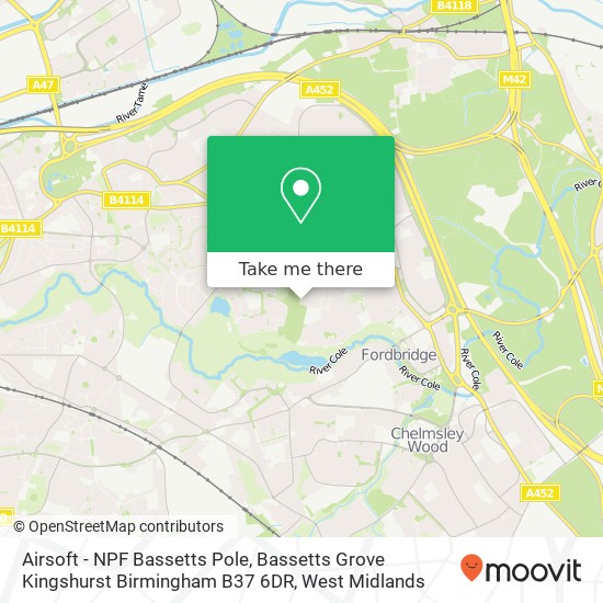 Airsoft - NPF Bassetts Pole, Bassetts Grove Kingshurst Birmingham B37 6DR map