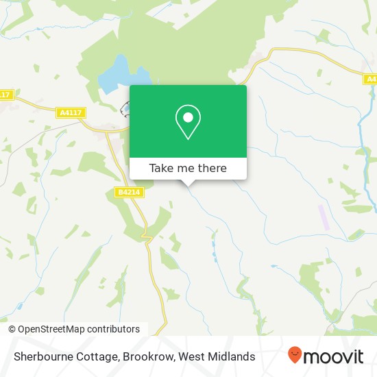 Sherbourne Cottage, Brookrow map