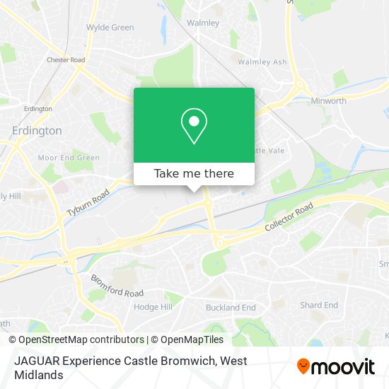 JAGUAR Experience Castle Bromwich map