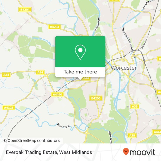 Everoak Trading Estate map