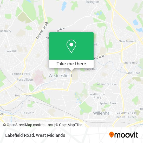 Lakefield Road map