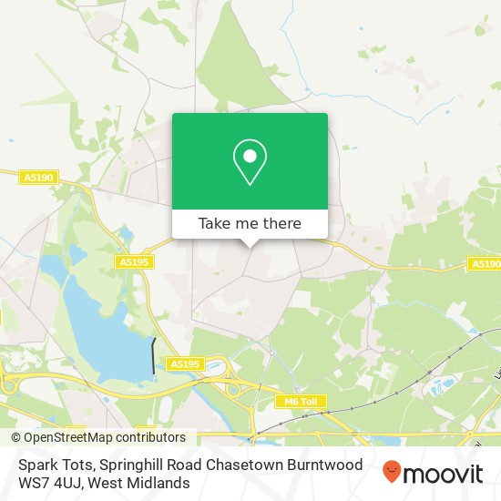 Spark Tots, Springhill Road Chasetown Burntwood WS7 4UJ map
