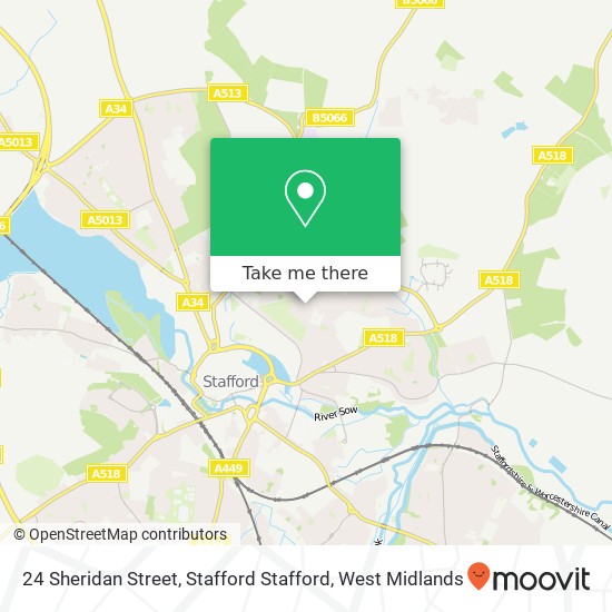 24 Sheridan Street, Stafford Stafford map