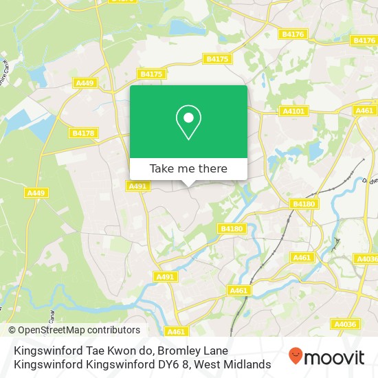 Kingswinford Tae Kwon do, Bromley Lane Kingswinford Kingswinford DY6 8 map