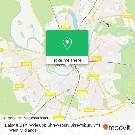 Daisy & Bert, Wyle Cop Shrewsbury Shrewsbury SY1 1 map