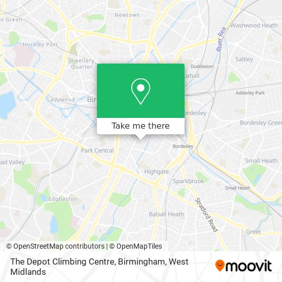 The Depot Climbing Centre, Birmingham map