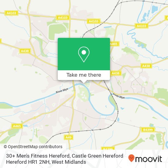 30+ Men's Fitness Hereford, Castle Green Hereford Hereford HR1 2NH map