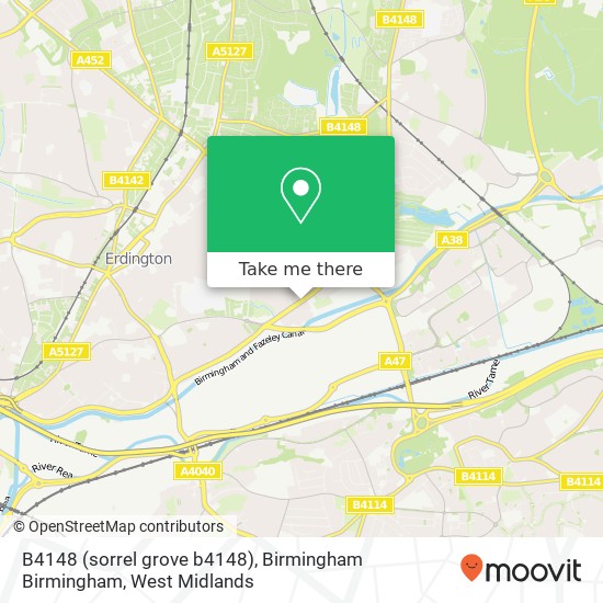 B4148 (sorrel grove b4148), Birmingham Birmingham map