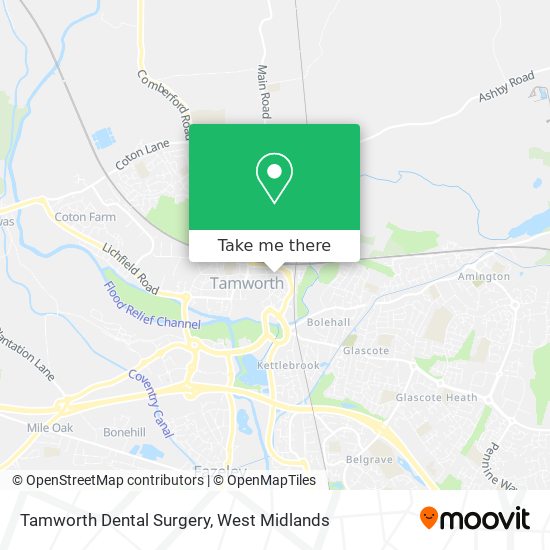 Tamworth Dental Surgery map