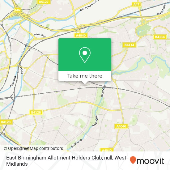 East Birmingham Allotment Holders Club, null map