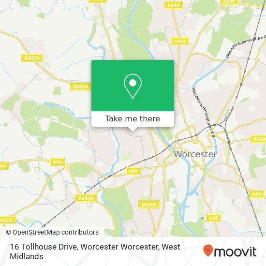 16 Tollhouse Drive, Worcester Worcester map