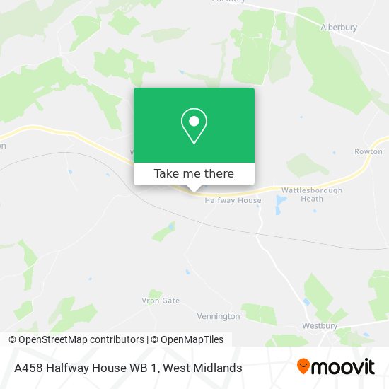 A458 Halfway House WB 1 map