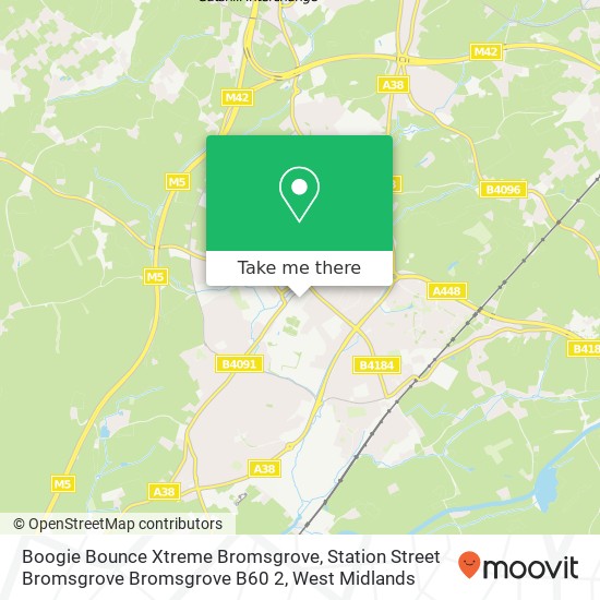 Boogie Bounce Xtreme Bromsgrove, Station Street Bromsgrove Bromsgrove B60 2 map