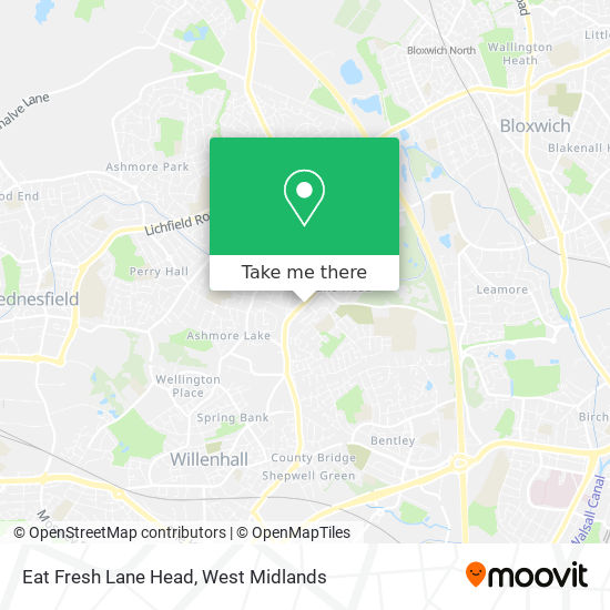 Eat Fresh Lane Head map