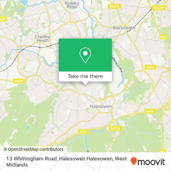 13 Whittingham Road, Halesowen Halesowen map