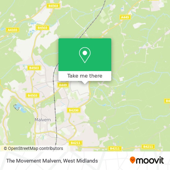 The Movement Malvern map