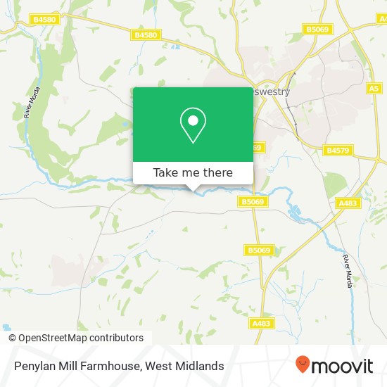 Penylan Mill Farmhouse map